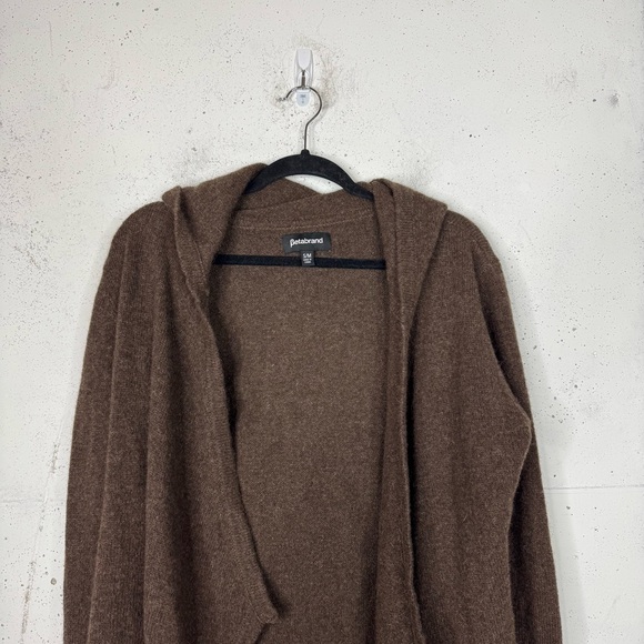 BetaBrand Sheep Wool Wrap Cardigan Sweater All Natural Wool Cuff Thumbholes S/M - Picture 2 of 8